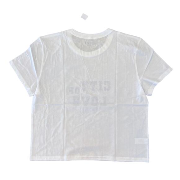 NWT LOFT White Paris City Of Love Relaxed Crew Tee - Picture 5 of 10